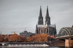 gothic cathedral with two towers